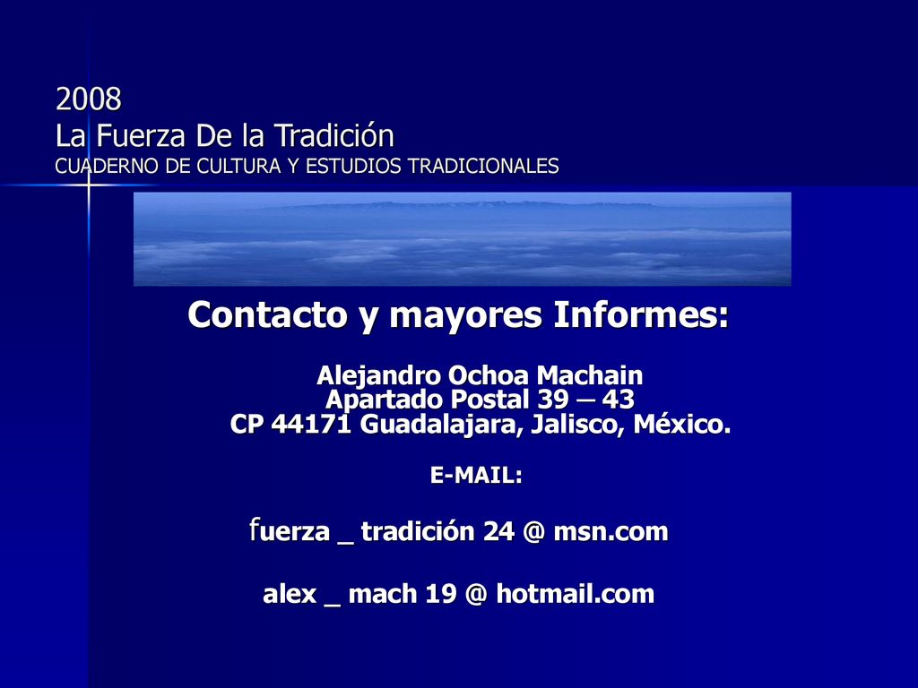 Contacto y mayores Informes: alex _ mach hotmail.com