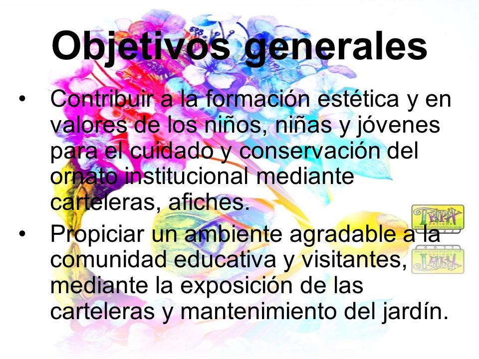 Objetivos generales
