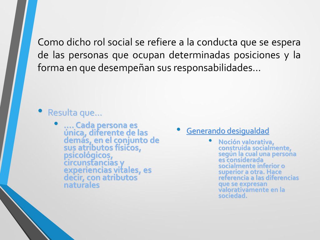 Como dicho rol social se refiere a la conducta que se espera de las personas que ocupan determinadas posiciones y la forma en que desempeñan sus responsabilidades…