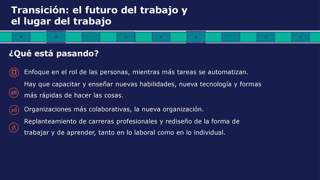 Transición: el futuro del trabajo y el lugar del trabajo