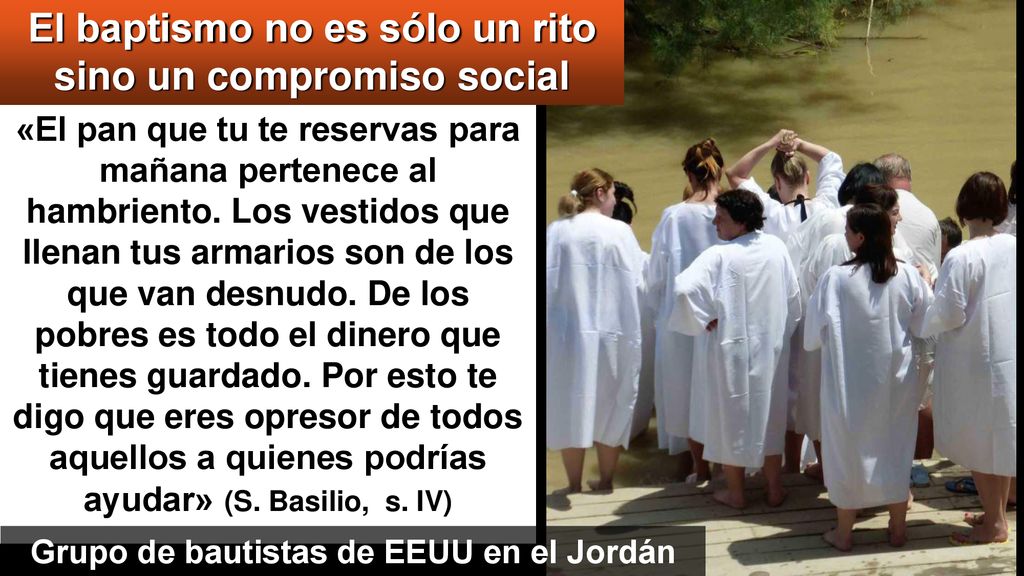 El baptismo no es sólo un rito sino un compromiso social