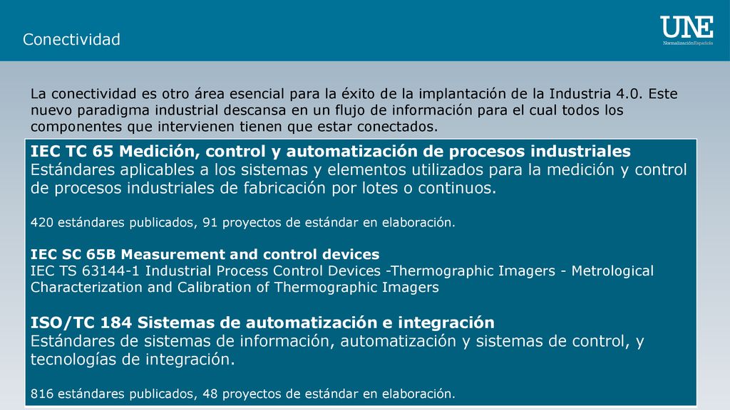 IEC TC 65 Medición, control y automatización de procesos industriales