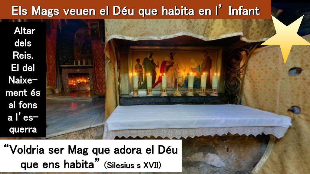 Els Mags veuen el Déu que habita en l’ Infant
