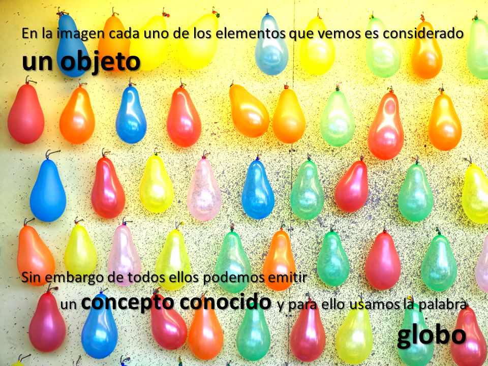 En la imagen cada uno de los elementos que vemos es considerado