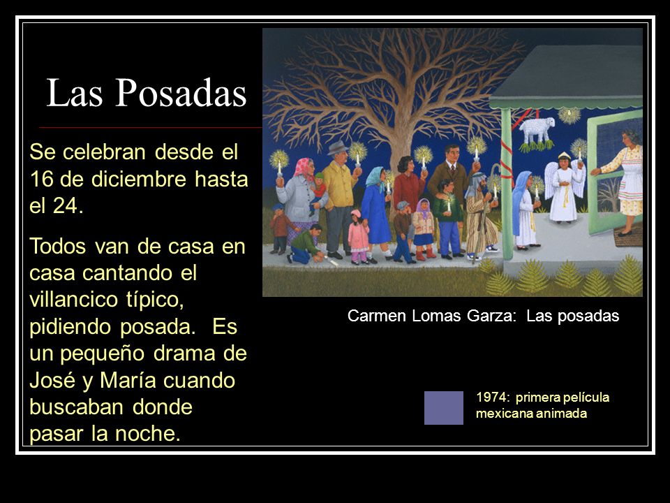 Las Posadas Se celebran desde el 16 de diciembre hasta el 24.