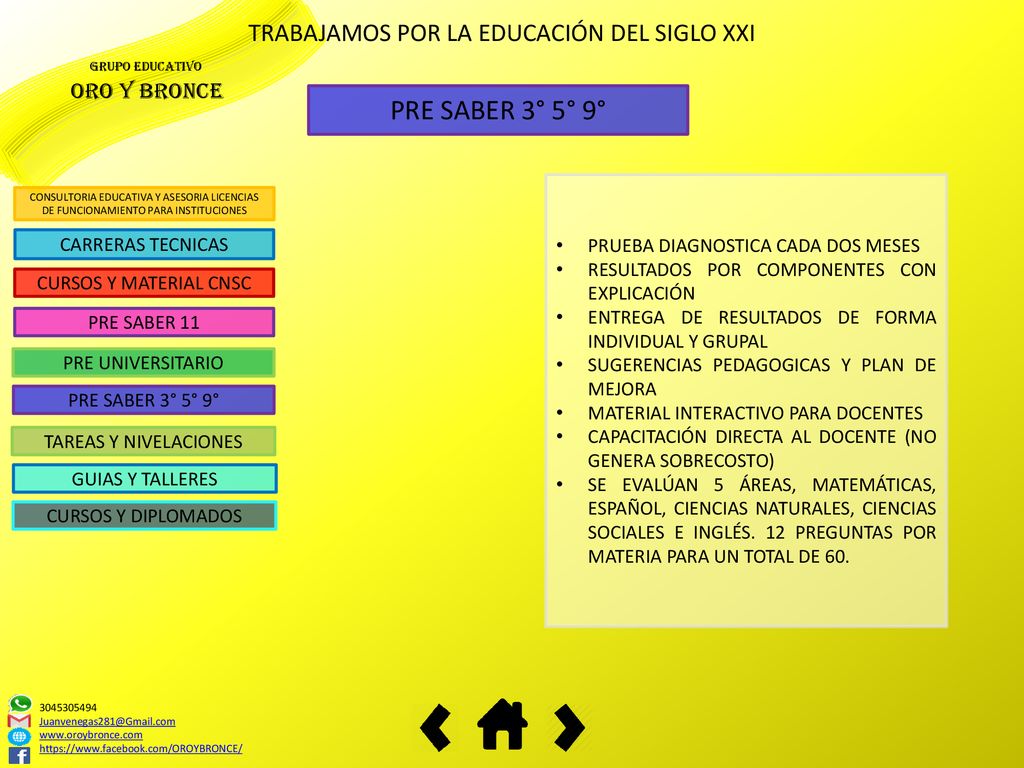 PRE SABER 3° 5° 9° TRABAJAMOS POR LA EDUCACIÓN DEL SIGLO XXI
