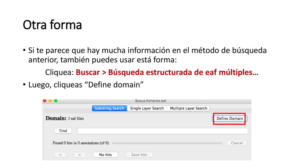 Otra forma Si te parece que hay mucha información en el método de búsqueda anterior, también puedes usar está forma: