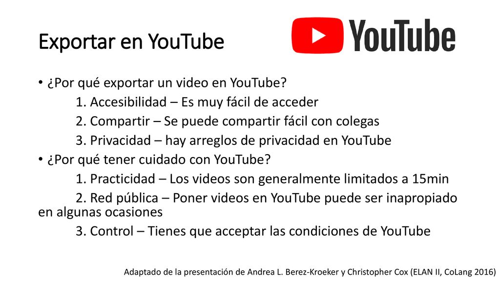 Exportar en YouTube ¿Por qué exportar un video en YouTube