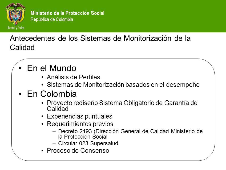 Antecedentes de los Sistemas de Monitorización de la Calidad