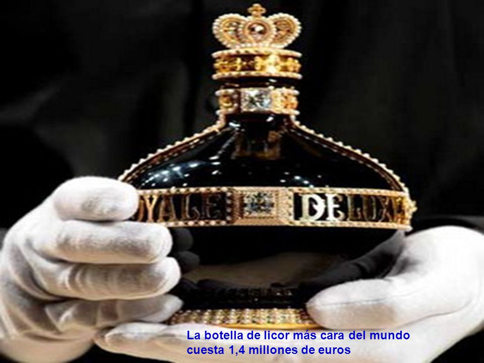 La botella de licor más cara del mundo cuesta 1,4 millones de euros