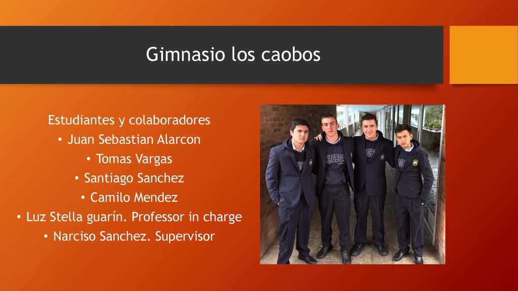 Gimnasio los caobos Estudiantes y colaboradores Juan Sebastian Alarcon