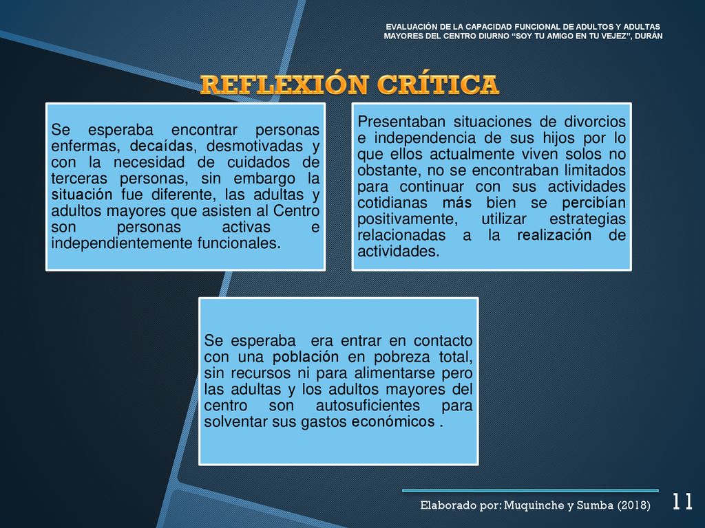 EVALUACIÓN DE LA CAPACIDAD FUNCIONAL DE ADULTOS Y ADULTAS MAYORES DEL CENTRO DIURNO SOY TU AMIGO EN TU VEJEZ , DURÁN