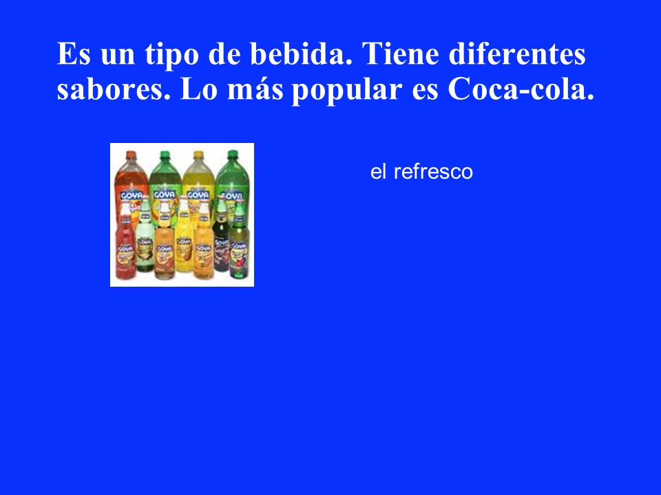 Es un tipo de bebida. Tiene diferentes sabores