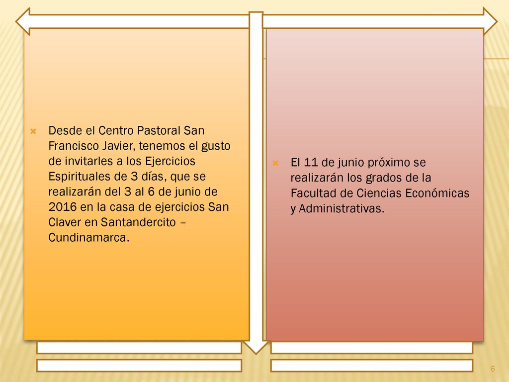 Desde el Centro Pastoral San Francisco Javier, tenemos el gusto de invitarles a los Ejercicios Espirituales de 3 días, que se realizarán del 3 al 6 de junio de 2016 en la casa de ejercicios San Claver en Santandercito – Cundinamarca.