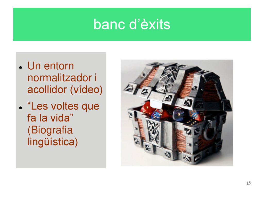 banc d’èxits Un entorn normalitzador i acollidor (vídeo)