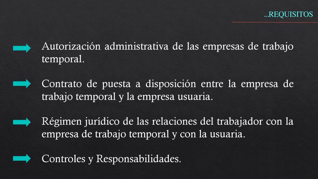 …REQUISITOS Autorización administrativa de las empresas de trabajo temporal.