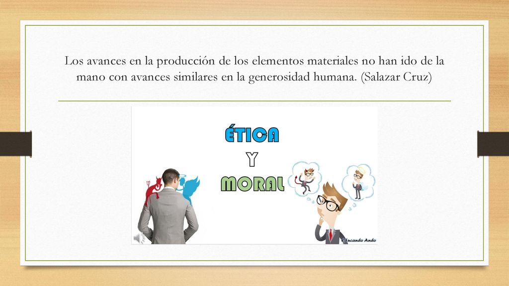 Los avances en la producción de los elementos materiales no han ido de la mano con avances similares en la generosidad humana.