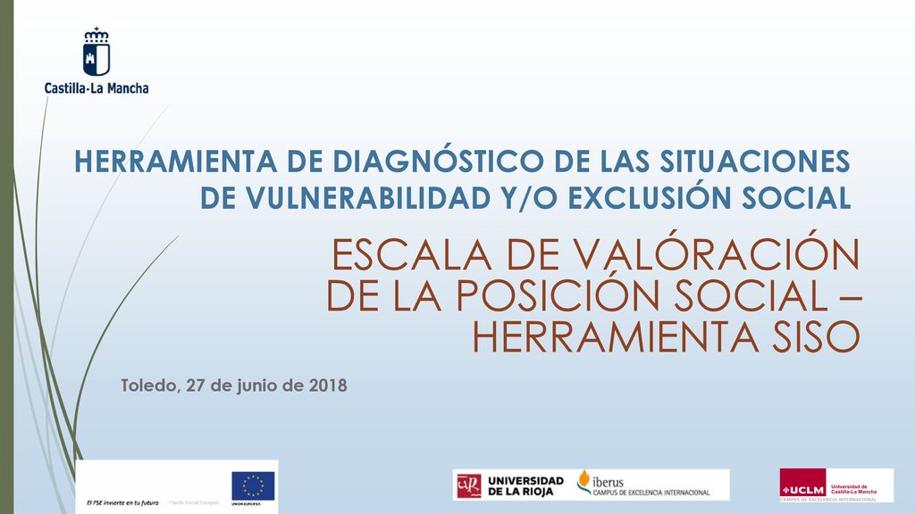 ESCALA DE VALÓRACIÓN DE LA POSICIÓN SOCIAL – HERRAMIENTA SISO