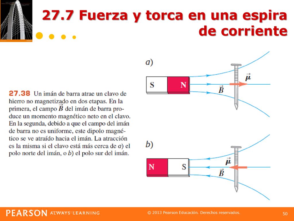 27.7 Fuerza y torca en una espira de corriente
