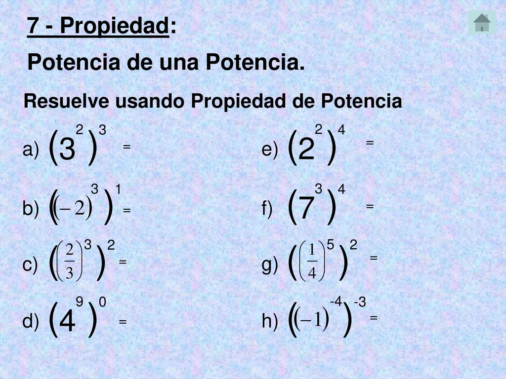 ( ) ( ) ( ) ( ) ( ) ( ) ( ) ( ) Propiedad: