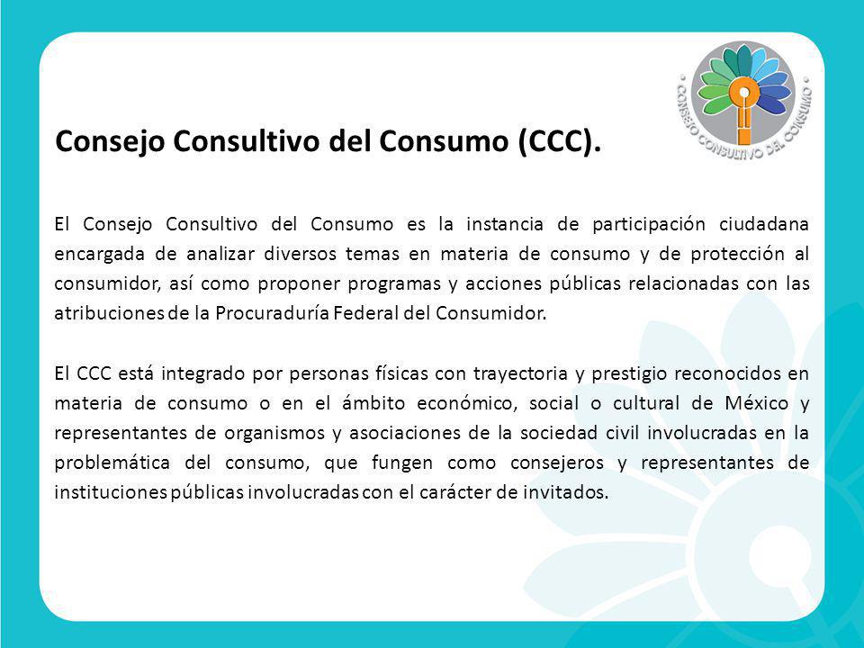 Consejo Consultivo del Consumo (CCC).