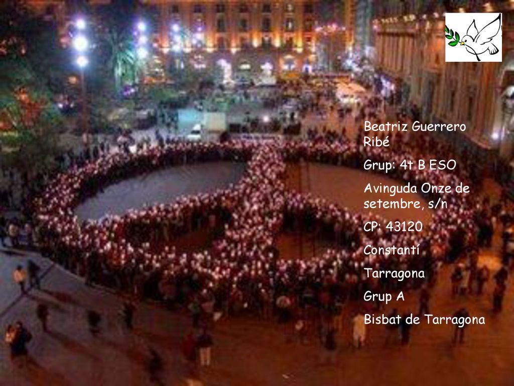 Beatriz Guerrero Ribé Grup: 4t B ESO. Avinguda Onze de setembre, s/n. CP: Constantí. Tarragona.