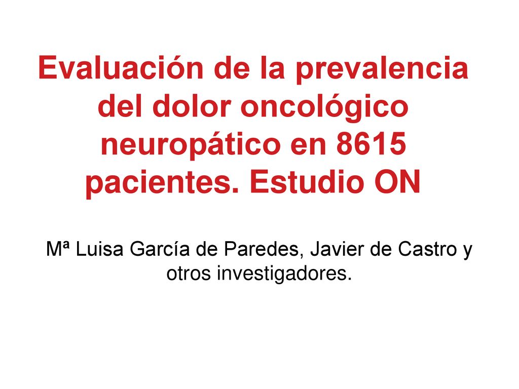 Mª Luisa García de Paredes, Javier de Castro y otros investigadores.