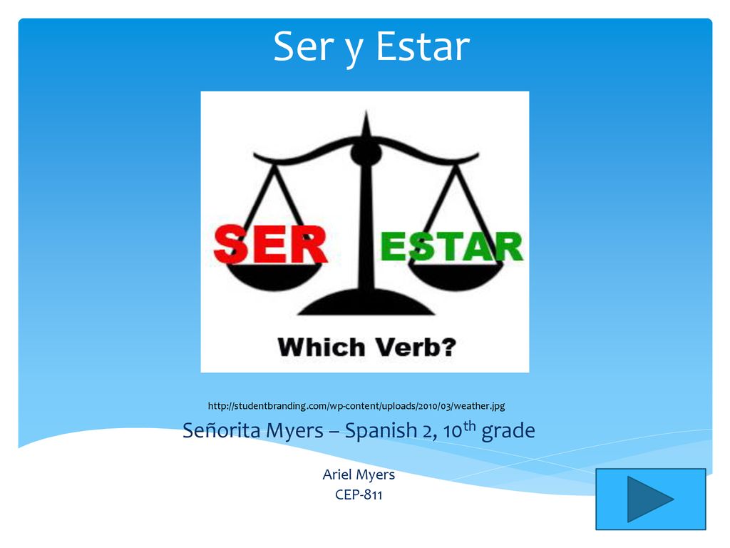 Señorita Myers – Spanish 2, 10th grade Ariel Myers CEP-811