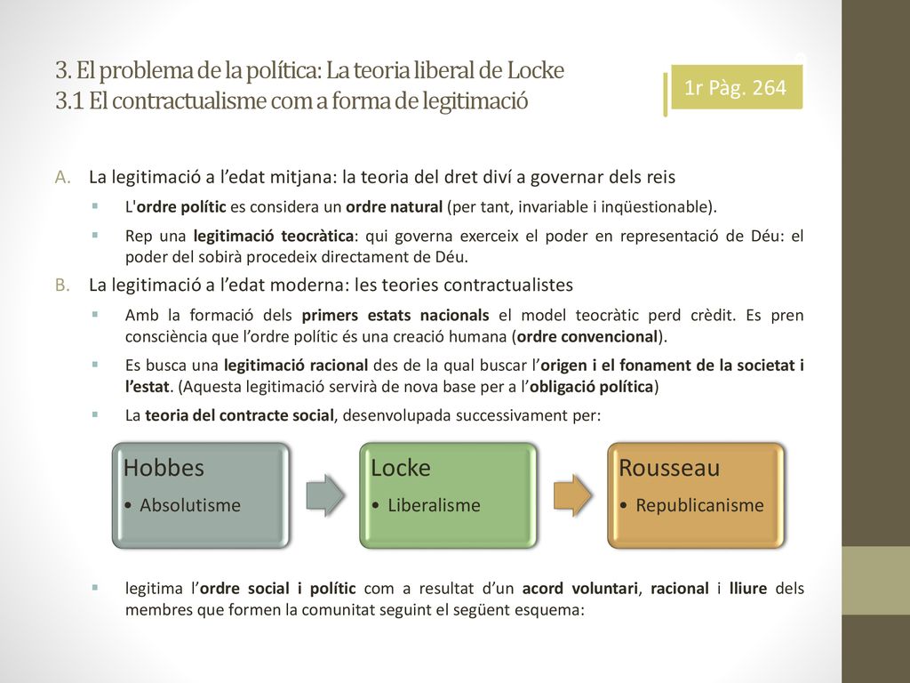 3. El problema de la política: La teoria liberal de Locke 3