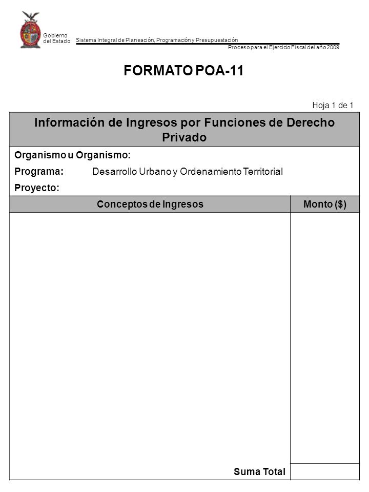 Información de Ingresos por Funciones de Derecho Privado