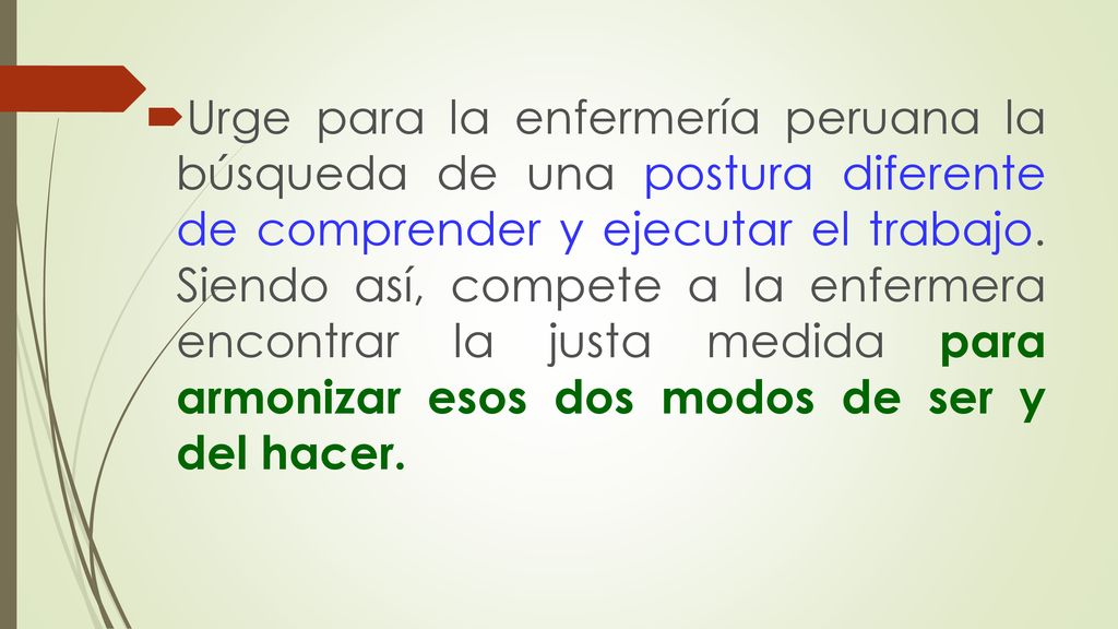 Urge para la enfermería peruana la búsqueda de una postura diferente de comprender y ejecutar el trabajo.