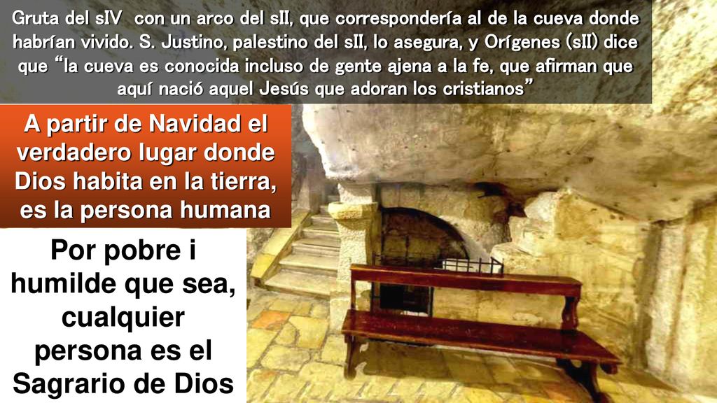 Por pobre i humilde que sea, cualquier persona es el Sagrario de Dios