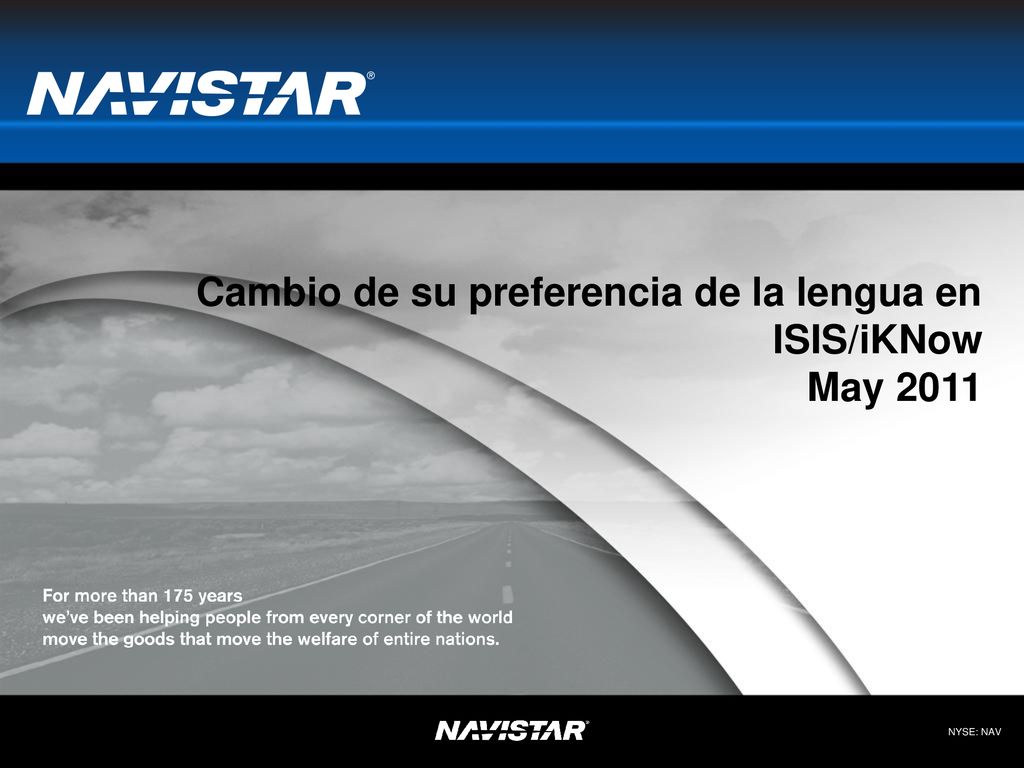 Cambio de su preferencia de la lengua en ISIS/iKNow May 2011
