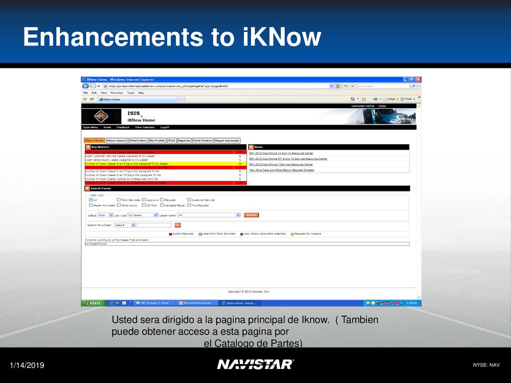 Enhancements to iKNow Usted sera dirigido a la pagina principal de Iknow. ( Tambien puede obtener acceso a esta pagina por.