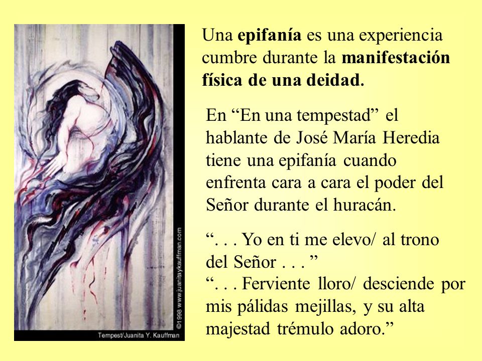 Una epifanía es una experiencia cumbre durante la manifestación física de una deidad.