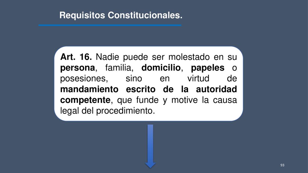 Requisitos Constitucionales.