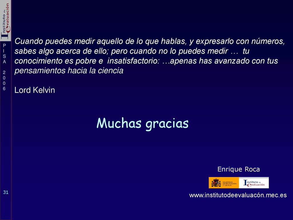 Cuando puedes medir aquello de lo que hablas, y expresarlo con números,