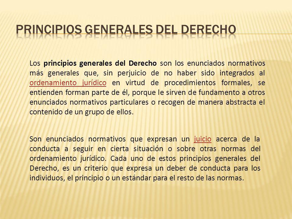 PRINCIPIOS GENERALES DEL DERECHO