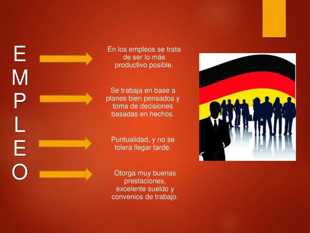 E M P L O En los empleos se trata de ser lo más productivo posible.