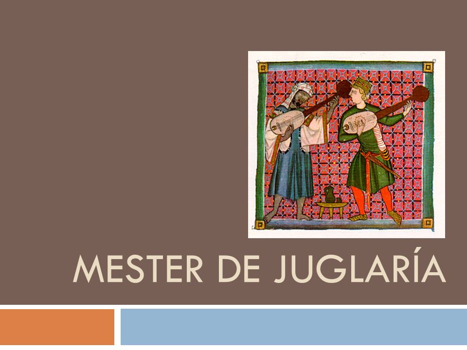 MESTER DE JUGLARÍA