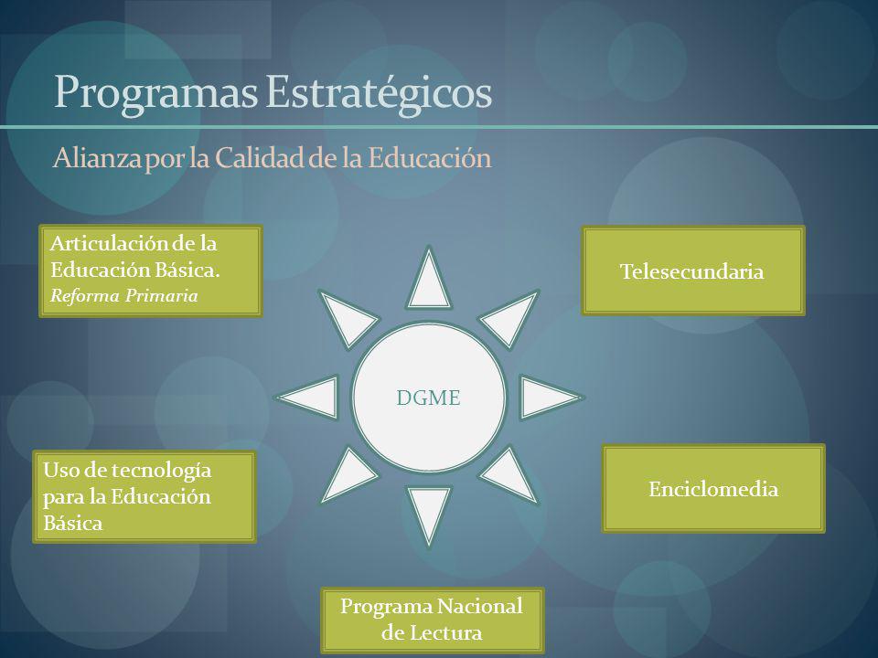 Programas Estratégicos Alianza por la Calidad de la Educación
