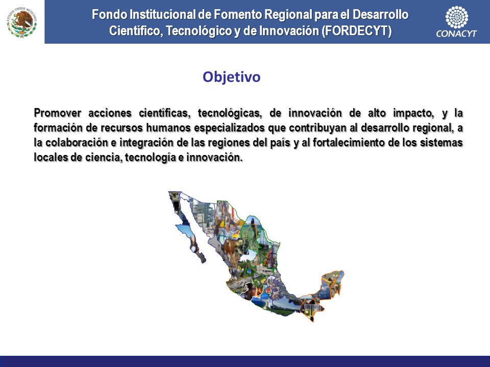 Fondo Institucional de Fomento Regional para el Desarrollo Científico, Tecnológico y de Innovación (FORDECYT)
