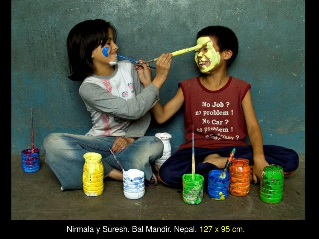 Nirmala y Suresh. Bal Mandir. Nepal. 127 x 95 cm.