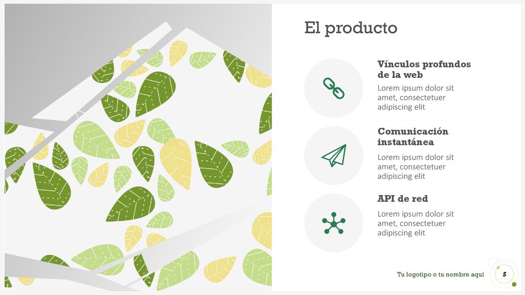 El producto Vínculos profundos de la web Comunicación instantánea