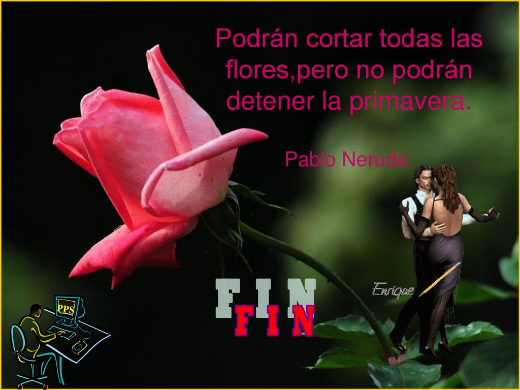 Podrán cortar todas las flores,pero no podrán detener la primavera.