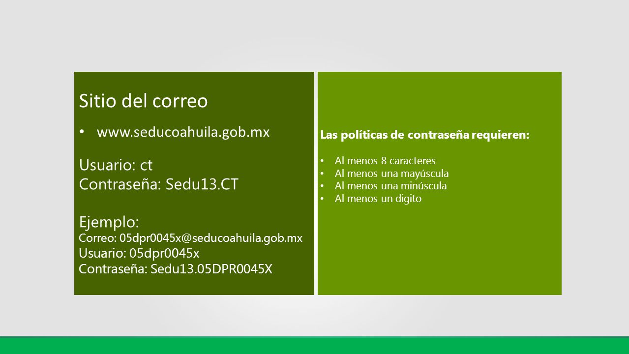 Sitio del correo   Usuario: ct