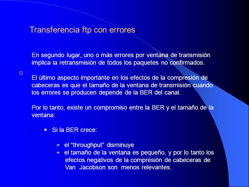 Transferencia ftp con errores