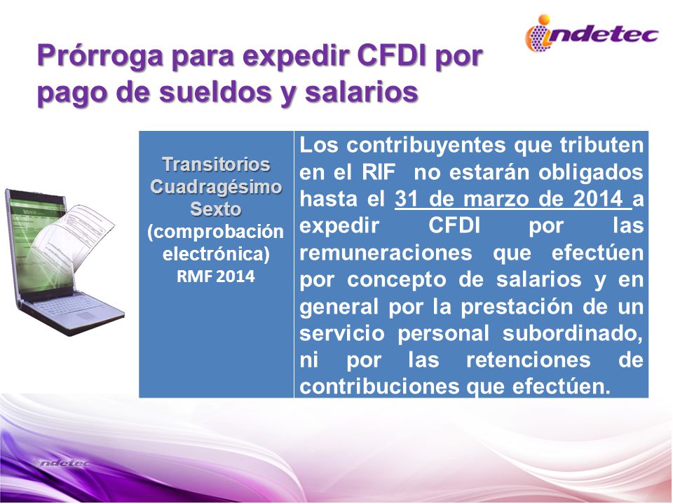 Prórroga para expedir CFDI por pago de sueldos y salarios