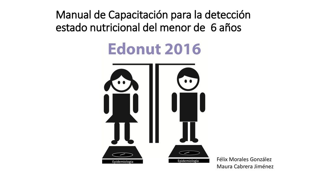 Manual de Capacitación para la detección estado nutricional del menor de 6 años