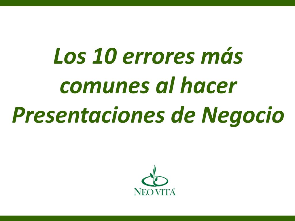 Los 10 errores más comunes al hacer Presentaciones de Negocio